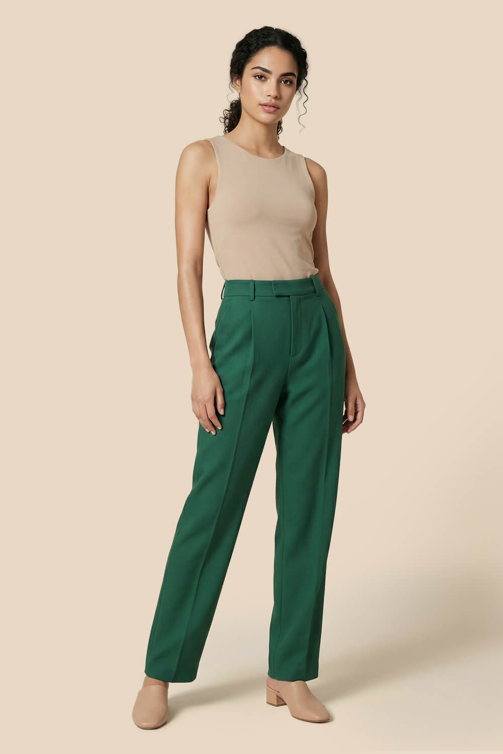 Green trousers