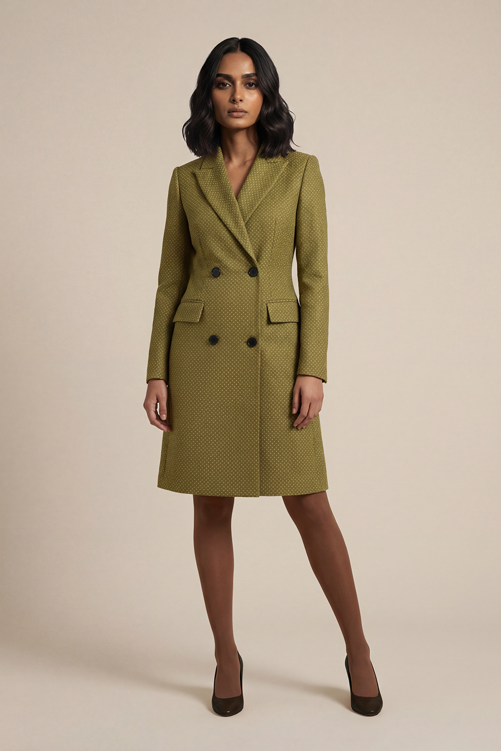 Double breasted blazer dress